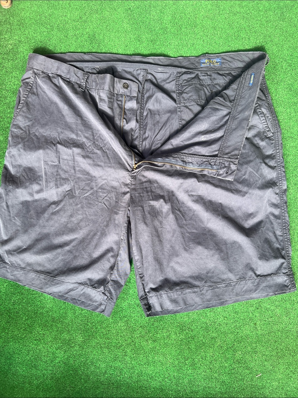 Polo by Ralph Lauren Men’s Dark Gray Flat Front Shorts